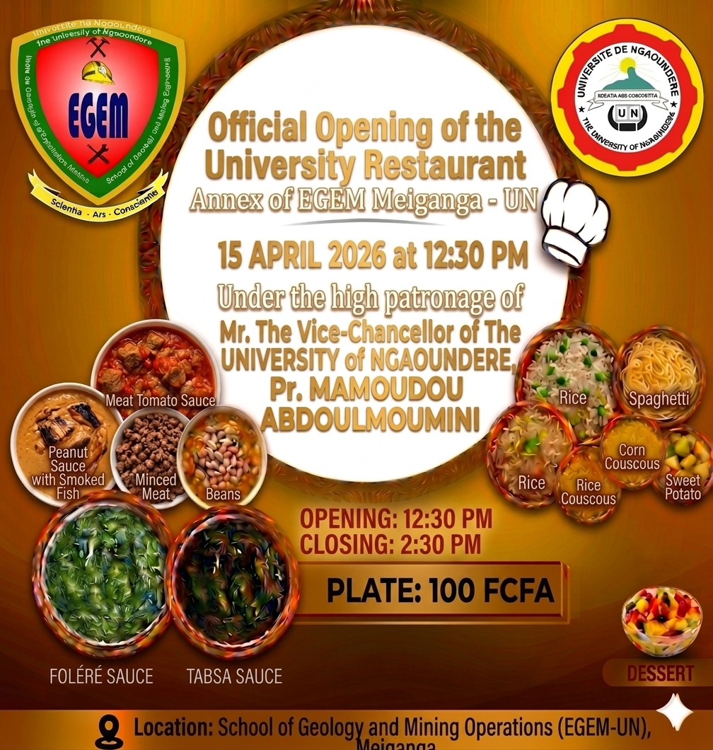 Lancement de l'annexe du Restaurant Universitaire à l'EGEM